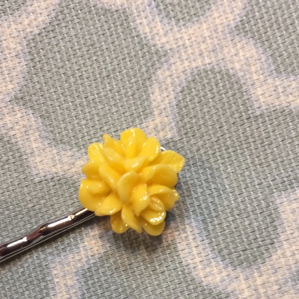 Floral Hair Pins Set Of 3